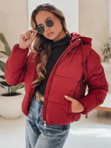 Dámska zimná puffer bunda s kapucňou