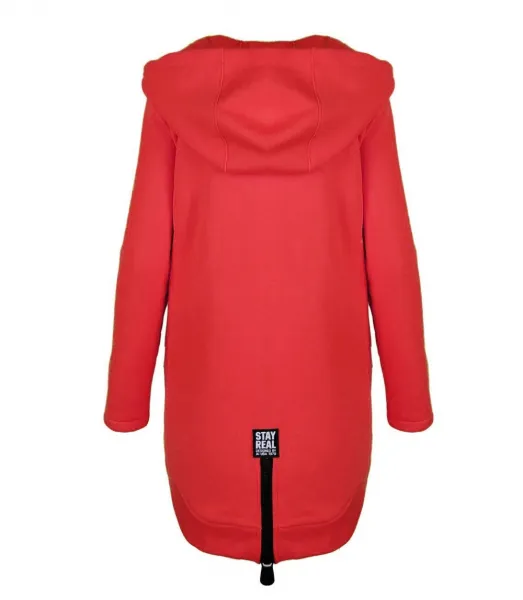 Pri Designer long parka sweatshirt thick warm
