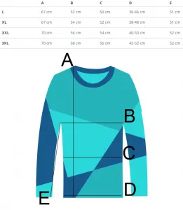 Pri Men's hoodless sports sweatshirt with small reflector