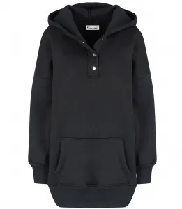 Pri Warm, smooth oversize hooded sweatshirt JANET