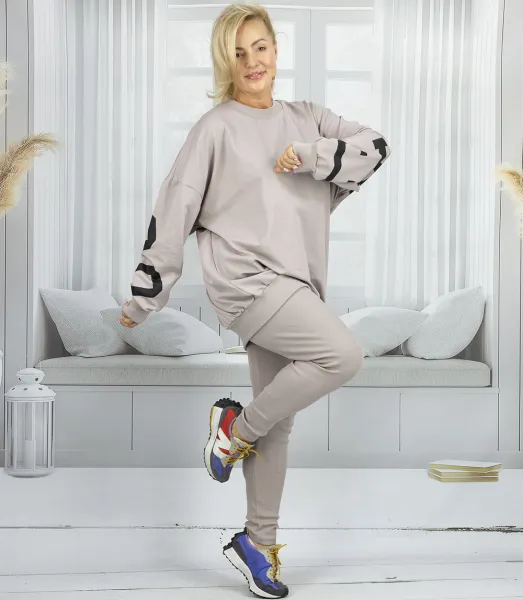 Pri Women's tracksuit loose sweatshirt + ribbed leggings CHICAGO