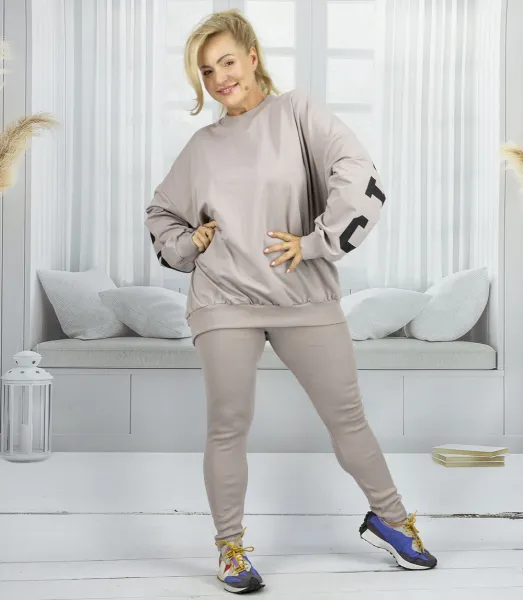 Pri Women's tracksuit loose sweatshirt + ribbed leggings CHICAGO