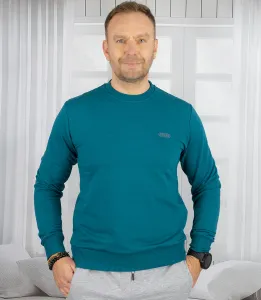 Pri Men's hoodless sports sweatshirt with small reflector