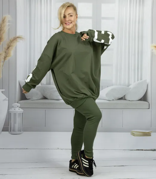 Pri Women's tracksuit loose sweatshirt + ribbed leggings CHICAGO