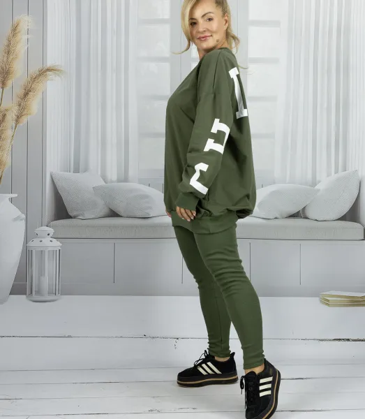 Pri Women's tracksuit loose sweatshirt + ribbed leggings CHICAGO