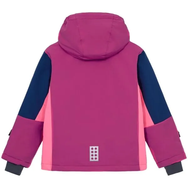 LEGO&reg; kidswear LWJAZ 801 Detská lyžiarska bunda, ružová, veľkosť
