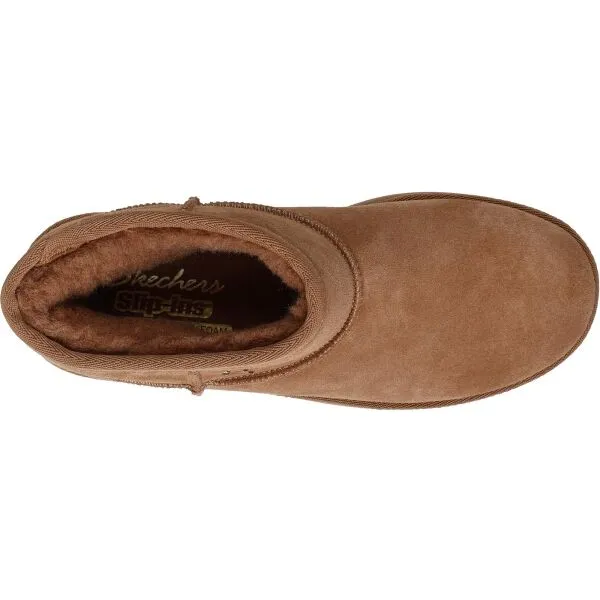 Skechers KEEP COZY Dámska zimná obuv, hnedá, veľkosť