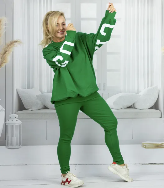 Pri Women's tracksuit loose sweatshirt + ribbed leggings CHICAGO