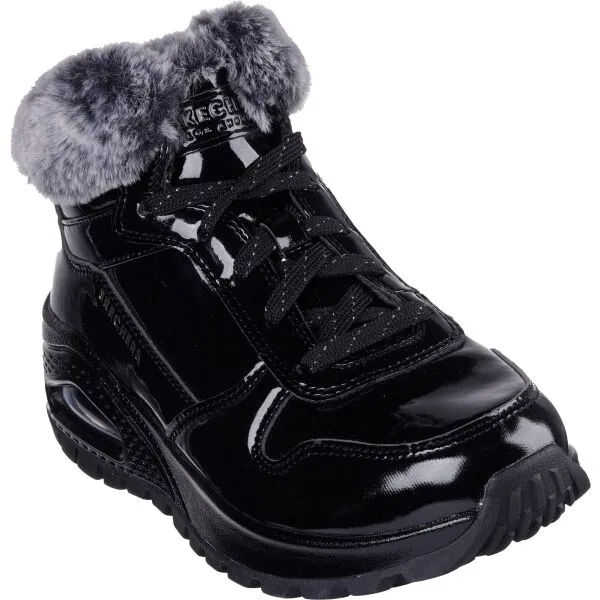 Skechers UNO RUGGED - FIESTY WINTER Dámska zimná obuv, čierna, veľkosť