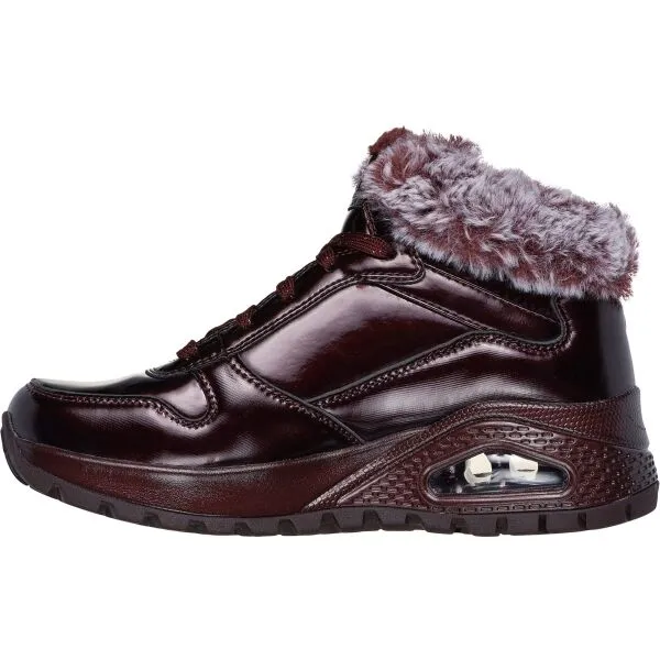 Skechers UNO RUGGED - FIESTY WINTER Dámska zimná obuv, vínová, veľkosť