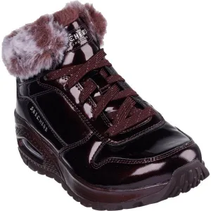 Skechers UNO RUGGED - FIESTY WINTER Dámska zimná obuv, vínová, veľkosť