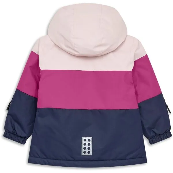 LEGO&reg; kidswear LWJERI 702 Dievčenská zimná bunda, ružová, veľkosť