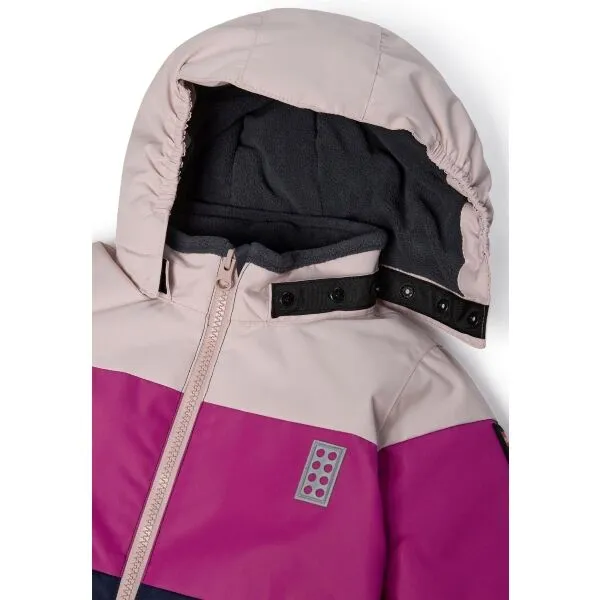 LEGO&reg; kidswear LWJERI 702 Dievčenská zimná bunda, ružová, veľkosť