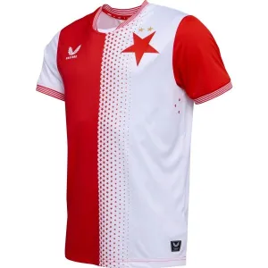 CASTORE SLAVIA PRAGUE PRO HOME SS SHIRT Pánsky futbalový dres, biela, veľkosť