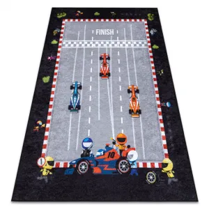 Detský koberec JUNIOR 52108.801 pretekár / Formula 1, sivý