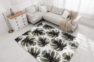 Koberec MIRO 52102.801 listy Monstera, zelený