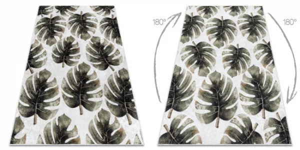 Koberec MIRO 52102.801 listy Monstera, zelený