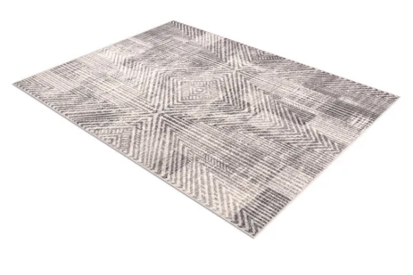 Koberec ANGEL 7890 / 52042 rybia kosť, chevron béžový / sivý