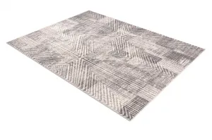 Koberec ANGEL 7890 / 52042 rybia kosť, chevron béžový / sivý