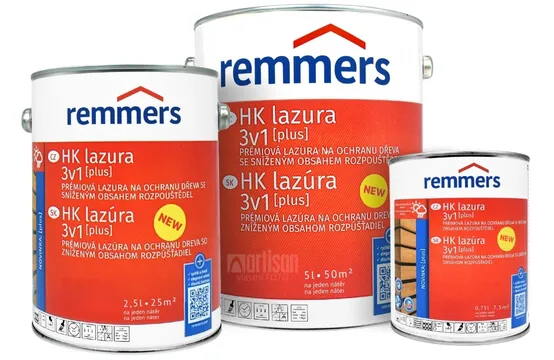 REMMERS HK lazúra 3v1 Plus - ochranná lazúra na drevo pre exteriér 5 l Teak