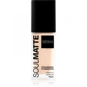 Gabriella Salvete SoulMatte Hyaluronic Foundation dlhotrvajúci make-up s matným efektom odtieň 02C Ivory Cold 30 ml