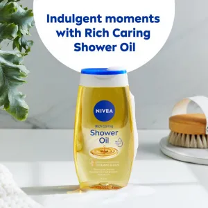 NIVEA Rich Care sprchový olej pre suchú pokožku 3 x 200 ml