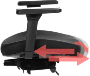 MERCURY Ergonomická kancelárska stolička OAMA PLUS, čierna, pre vysoké postavy