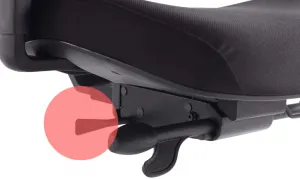 MERCURY Ergonomická kancelárska stolička OAMA PLUS, čierna, pre vysoké postavy