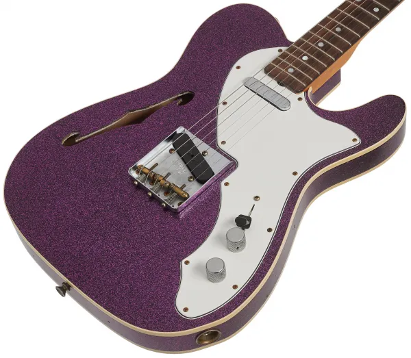 Fender Custom Shop 60 Telecaster Custom Thinline JRN Relic Aged Magent