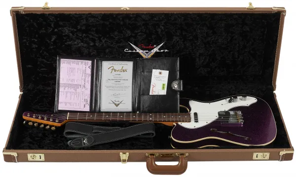 Fender Custom Shop 60 Telecaster Custom Thinline JRN Relic Aged Magent