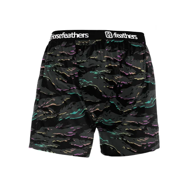 HORSEFEATHERS Boxerky Frazier - tiger stripe BLACK velikost S