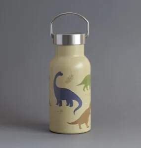 A Little Lovely Company - antikorová fľaša na pitie, 350 ml - dinosaury