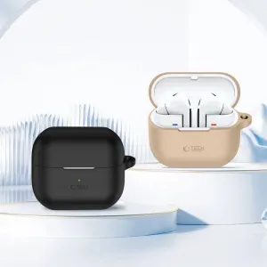 Tech-Protect Silicone Hook puzdro na Samsung Galaxy Buds 3 / 3 Pro, sivé