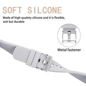 BStrap Silicone Line (Small) remienok na Garmin Vivoactive 3, gray (SSG003C0806)