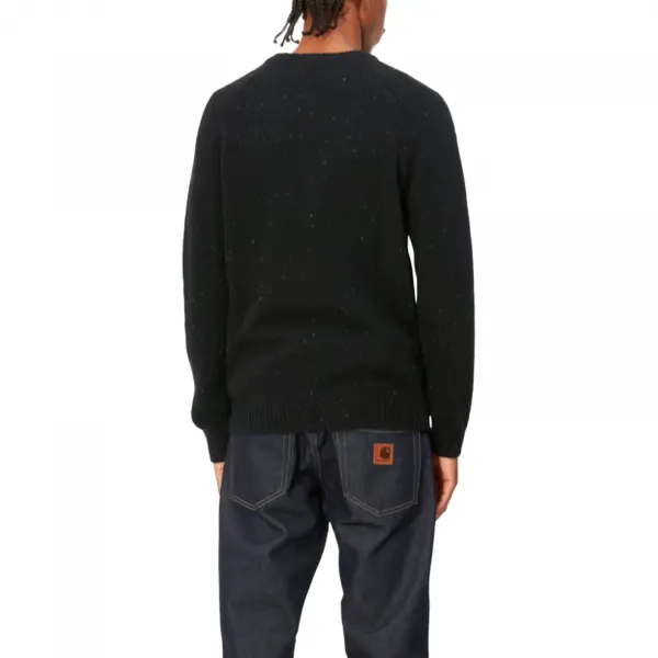 Carhartt WIP Anglistic Sweater "Speckled Black" (I010977-0JEXX)