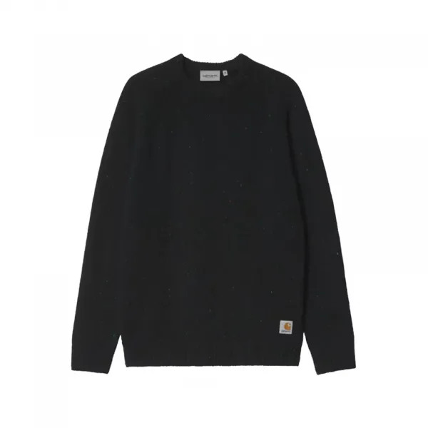 Carhartt WIP Anglistic Sweater "Speckled Black" (I010977-0JEXX)