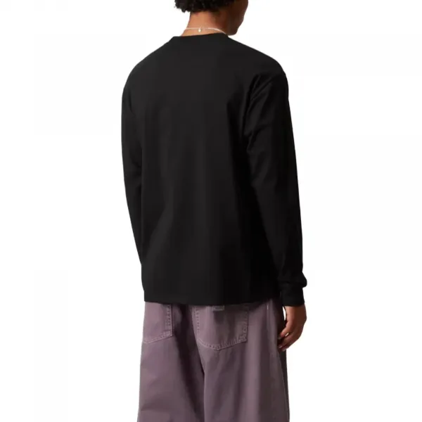 Carhartt WIP L/S Pocket Heart T-Shirt "Black Red" (I035300-1V2XX)