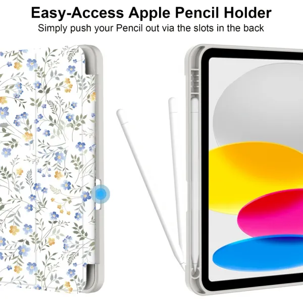 Tech-Protect SC Pen puzdro na iPad 10.9'' 10gen 2022 / 11'' 11gen 2025, spring flowers