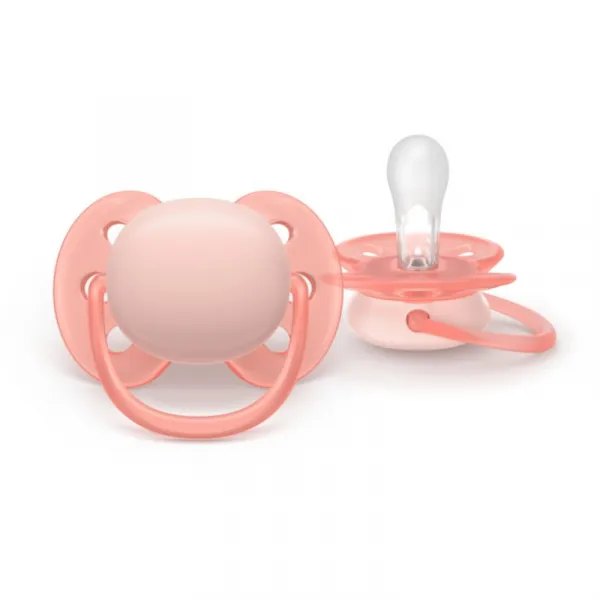Philips AVENT Cumlík Ultrasoft Premium 0-6m dievča 2 ks