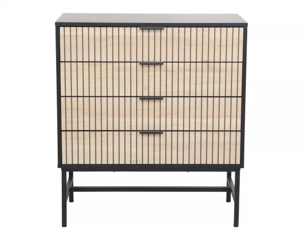 Signal Komoda Mago 80 cm dub přírodní/černý mat
