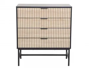 Signal Komoda Mago 80 cm dub přírodní/černý mat