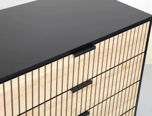 Signal Komoda Mago 80 cm dub přírodní/černý mat