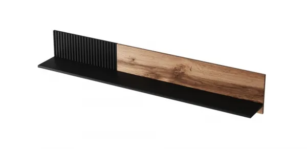 HALMAR Nástěnná police Random 150 cm kašmír/ořech