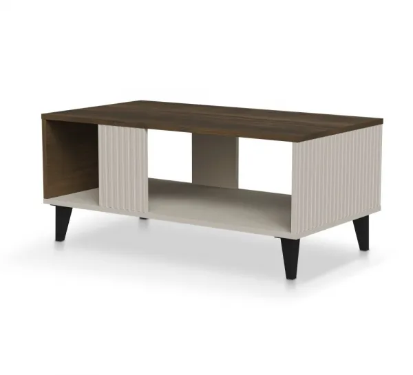 HALMAR Konferenční stolek Random 92 cm kašmír/ořech
