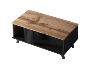 HALMAR Konferenční stolek Random 92 cm kašmír/ořech