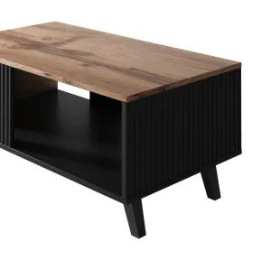 HALMAR Konferenční stolek Random 92 cm kašmír/ořech