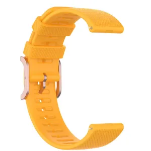 BStrap Silicone Rain remienok na Garmin Vivoactive 4, yellow (SSG014C1606)