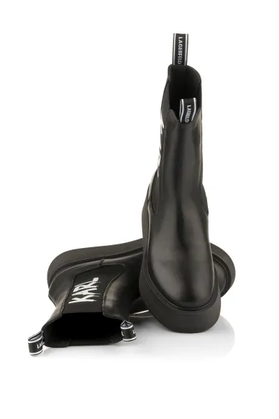 Členková Obuv Karl Lagerfeld Zephyr Midi Gore Boot Black Lthr
