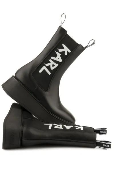 Členková Obuv Karl Lagerfeld Zephyr Midi Gore Boot Black Lthr