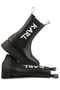 Členková Obuv Karl Lagerfeld Zephyr Midi Gore Boot Black Lthr